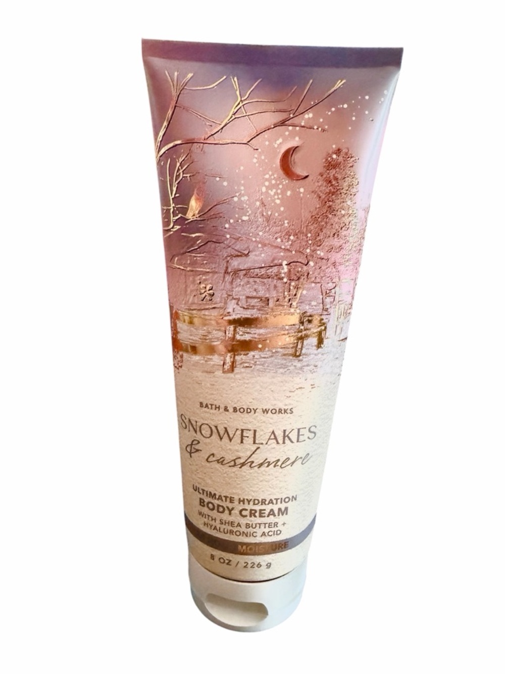 Bath & Body Works 8oz Body Cream - Snowflakes & Cashmere